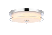 Kolson 16" Clear Acrylic Flush Mount in Chrome