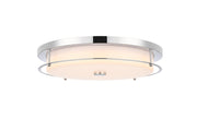 Kolson 20" Clear Acrylic Flush Mount in Chrome
