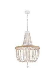 Jolie 20" 4-Light Chandelier in Antique White