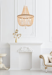 Jolie 24" 5-Light Chandelier in Beige