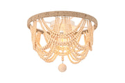 Jolie 16" 4-Light Flush Mount in Beige