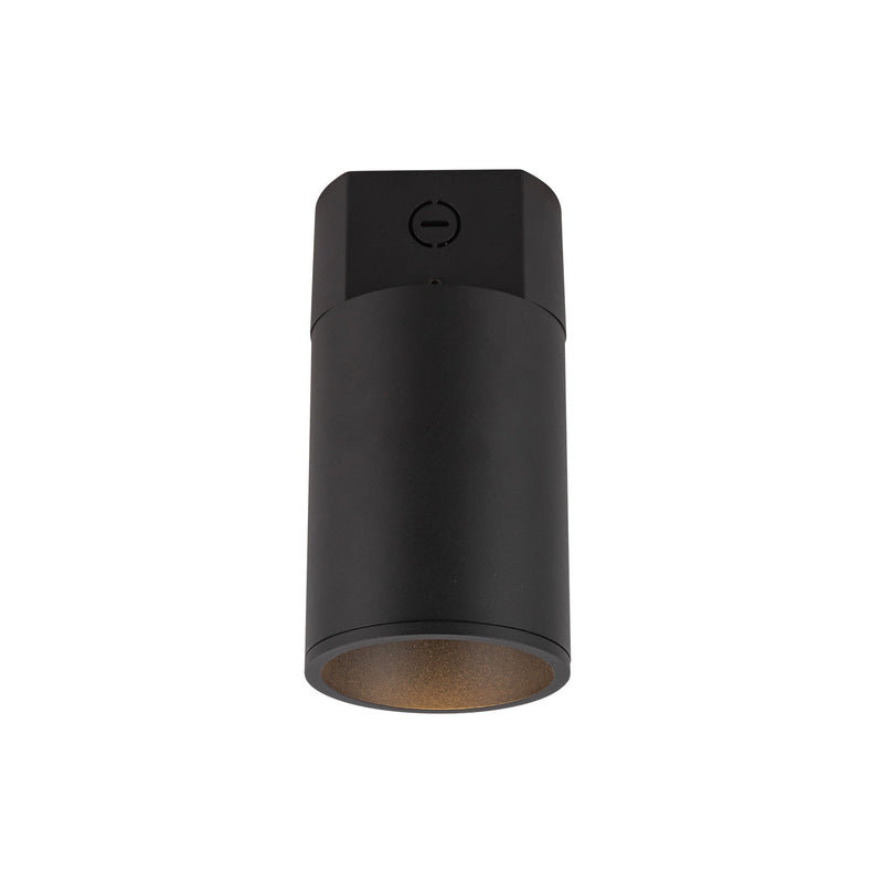 Lorna 8" Concrete Ceiling Flush Mount, 4" Diameter in Black