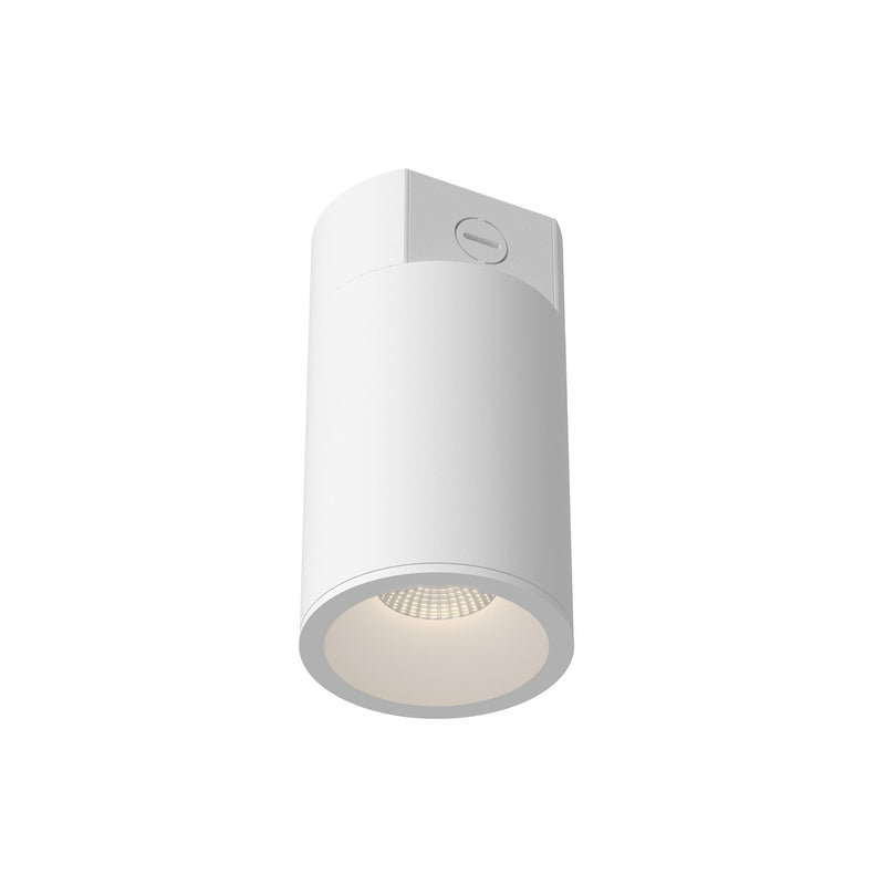 Lorna 8" Concrete Ceiling Flush Mount, 4" Diameter in White