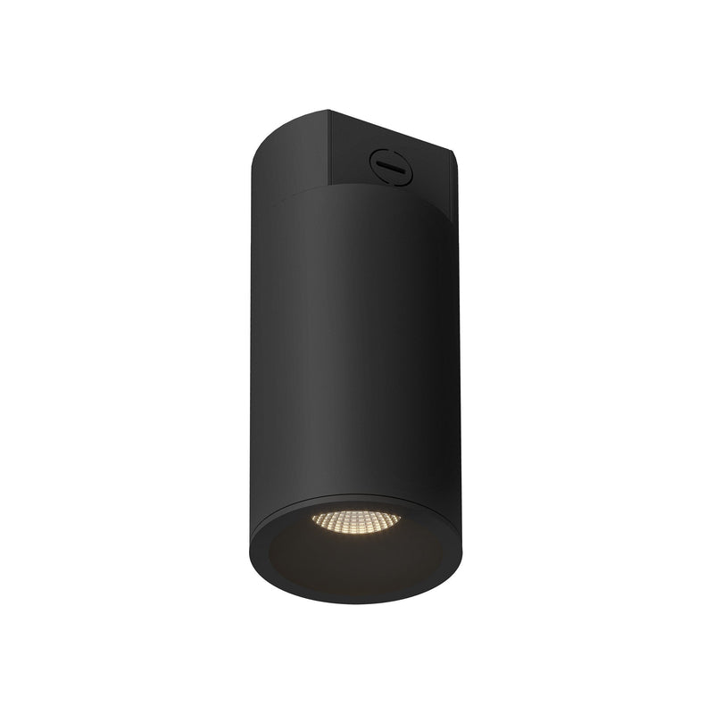 Lorna 10" Concrete Ceiling Flush Mount, 4" Diameter in Black