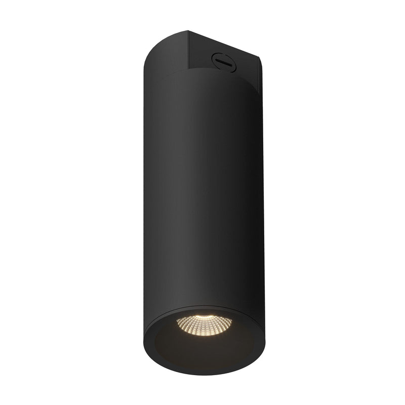Lorna 15" Concrete Ceiling Flush Mount, 4" Diameter in Black
