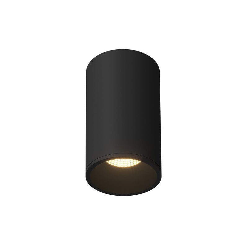 Lorna 8" Flush Mount, 4" Diameter in Black