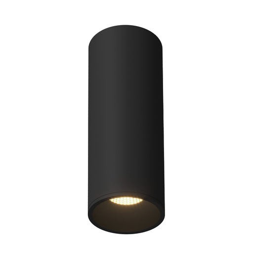 Lorna 12" Flush Mount, 4" Diameter in Black