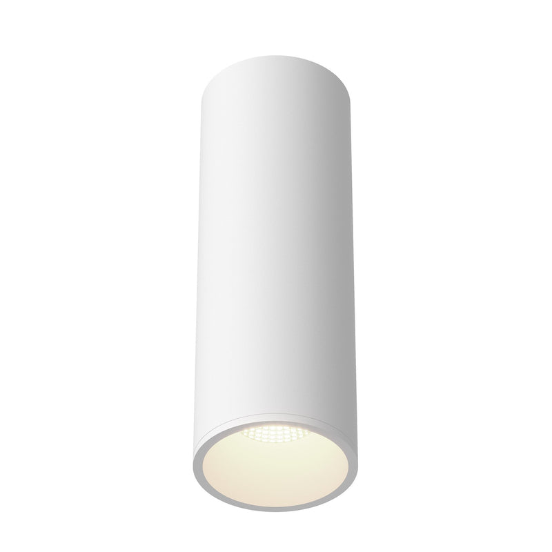 Lorna 12" Flush Mount, 4" Diameter in White