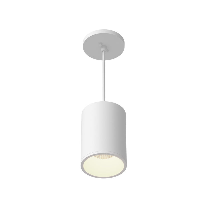Lorna 6" Pendant, 4" Diameter in White