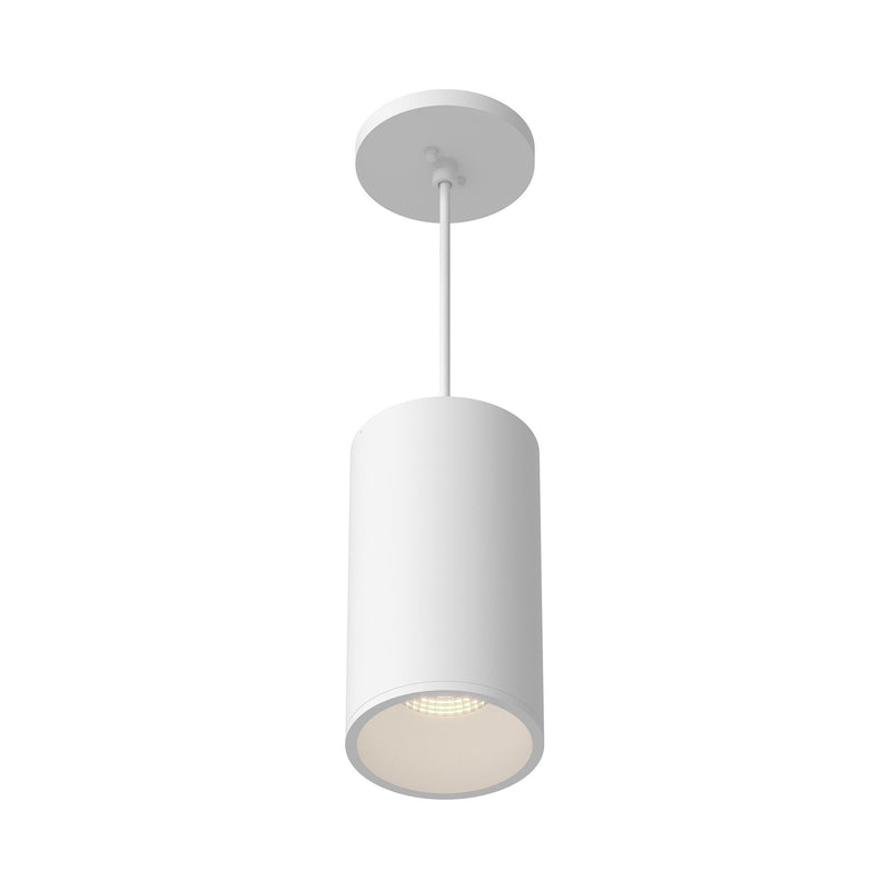 Lorna 8" Pendant, 4" Diameter in White