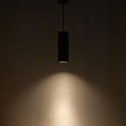 Lorna 13" Pendant, 4" Diameter in Black