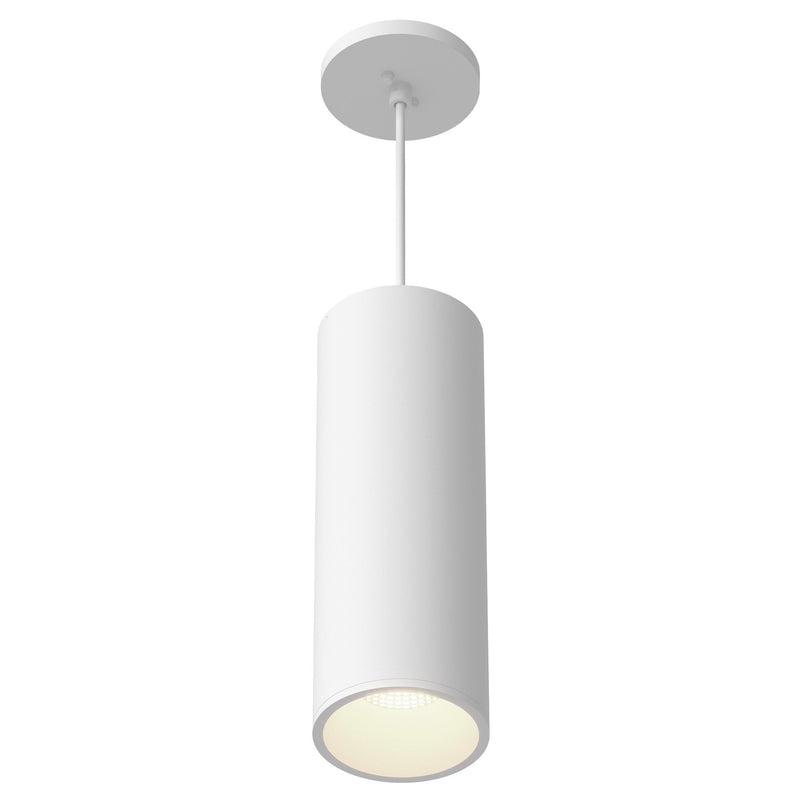Lorna 13" Pendant, 4" Diameter in White