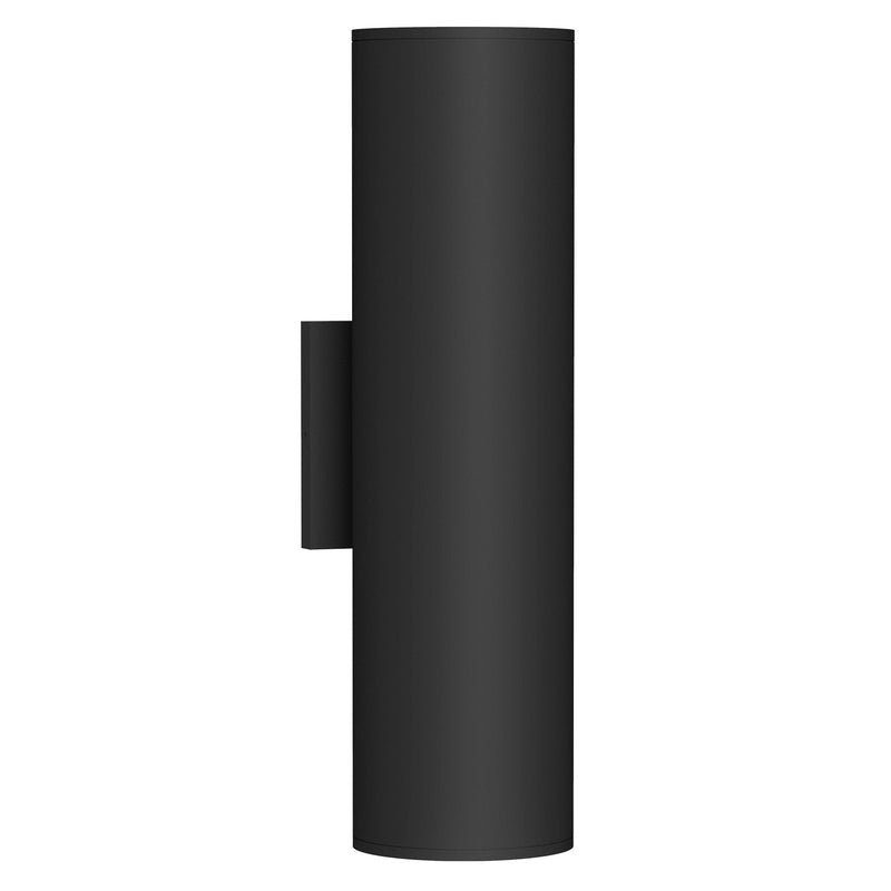 Lorna 16" Up/Down Wall Sconce, 4" Diameter in Black