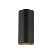 Lorna 9" Outdoor Wall Light, 4" Diameter in Black