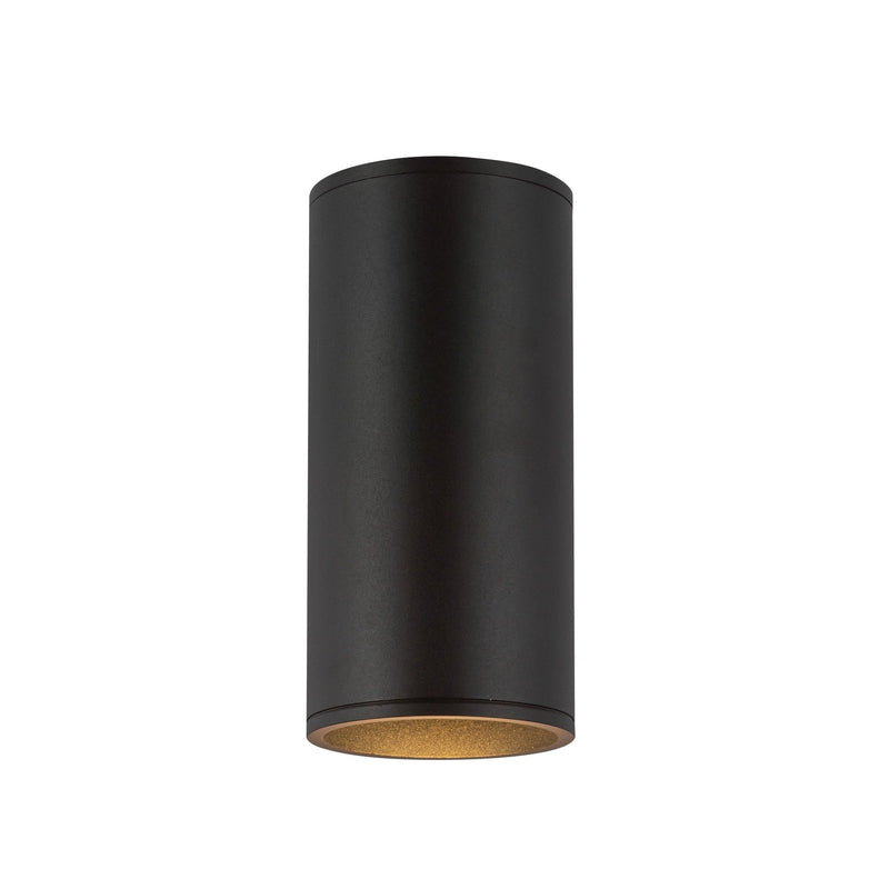 Lorna 9" Outdoor Wall Light, 4" Diameter in Black