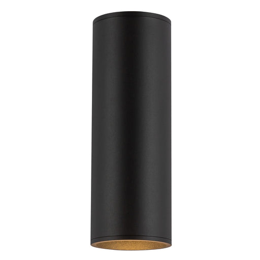 Lorna 12" Outdoor Wall Light, 4" Diameter in Black