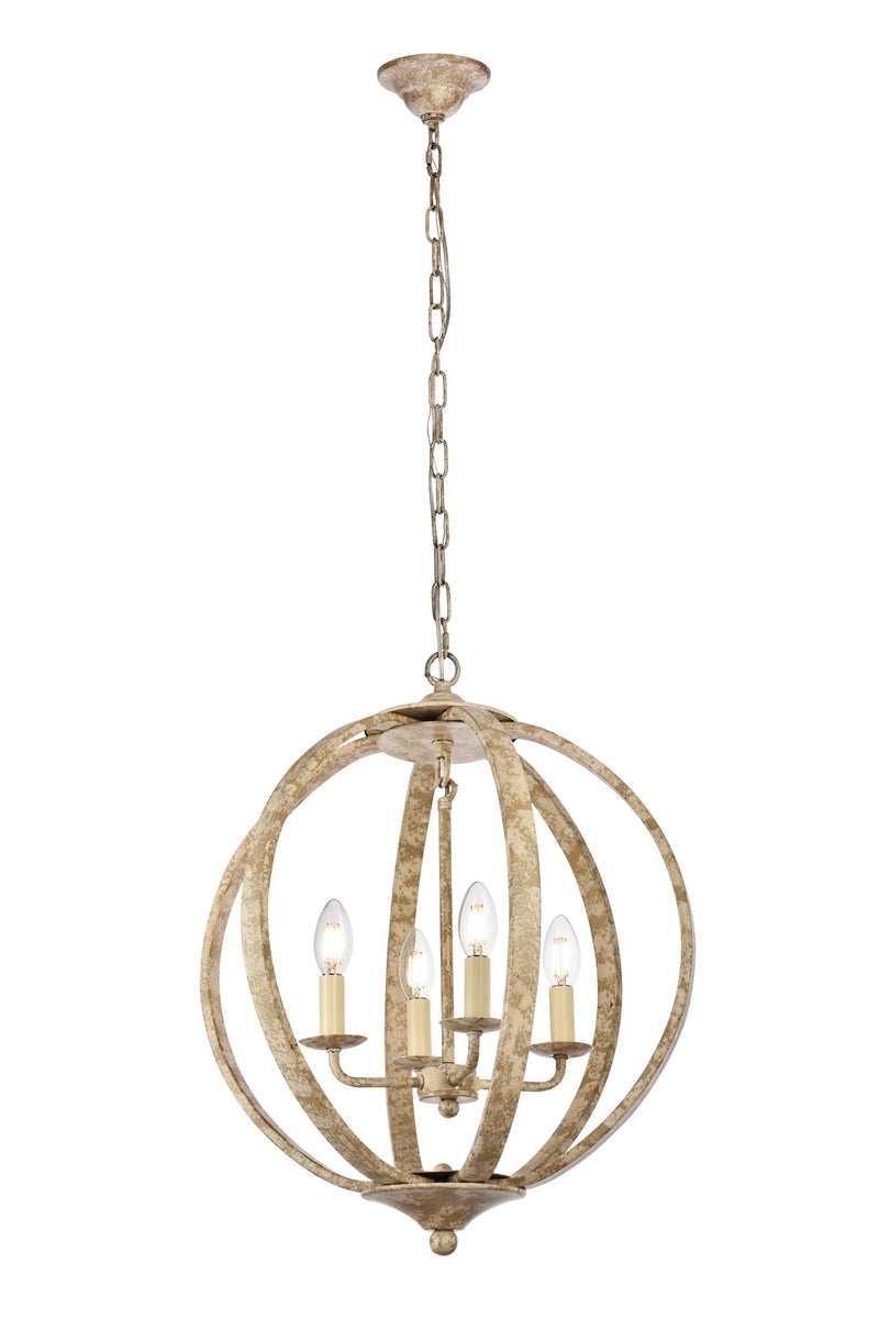 Marlow 4-Light Chandelier in Weathered Dove