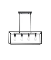 Judah 30.5" 4-Light Linear Pendant in Black