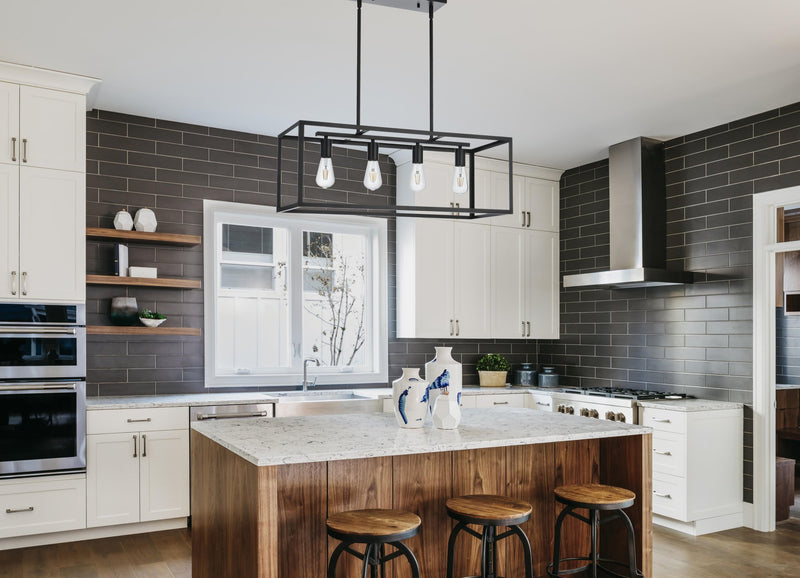 Judah 30.5" 4-Light Linear Pendant in Black