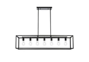 Judah 47" 7-Light Linear Pendant in Black