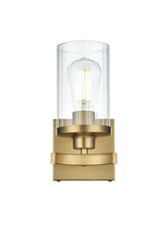 Saanvi Bath Sconce in Satin Gold And Clear