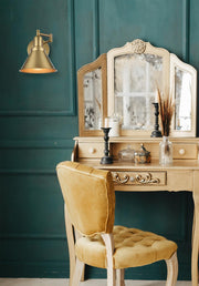 Judson Swing Arm Wall Lamp in Satin Gold