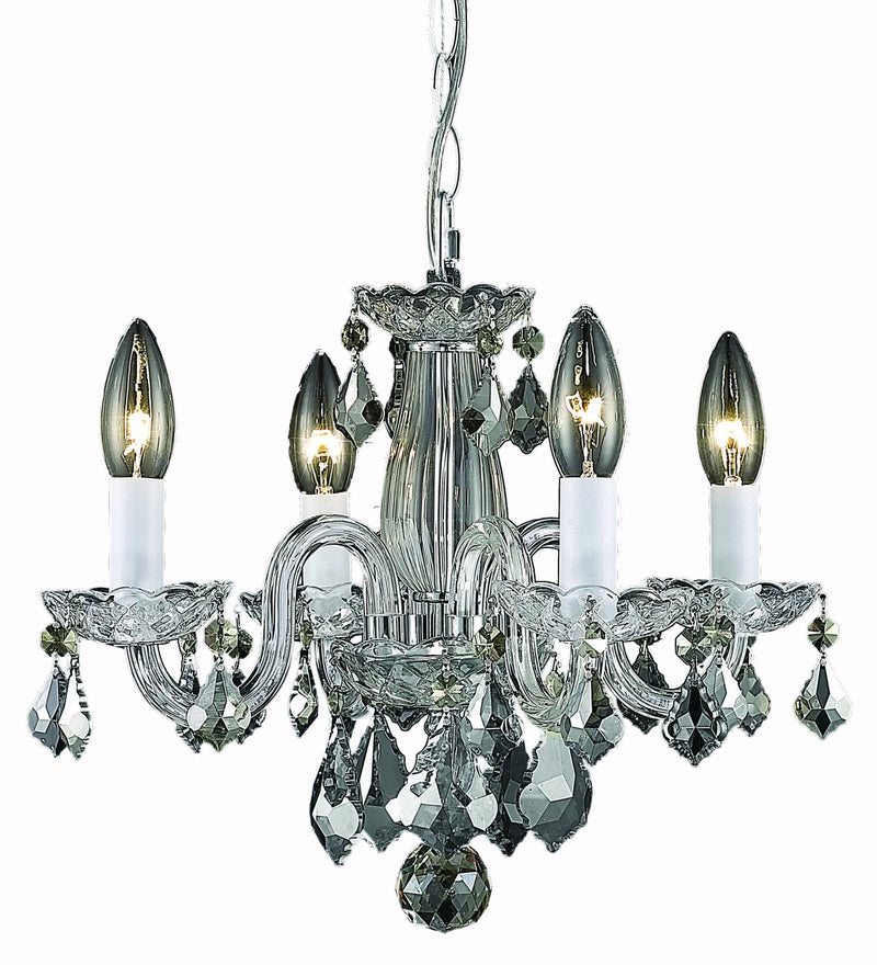 Azalea 4-Light Chandelier in Chrome