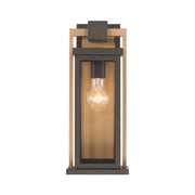 Lendel 1 Light 6" Outdoor Sconce in Twilight Bronze + Textured Gold