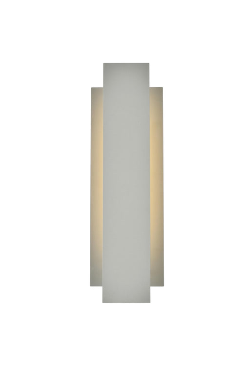 Raine 6" Square LED Outdoor Wall Sconce in Silver