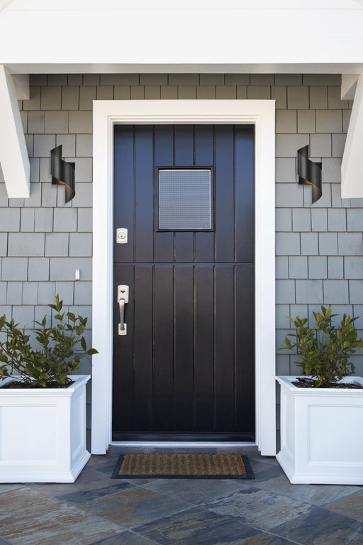 Raine 12.75" Geometric LED Outdoor Wall Sconce in Black