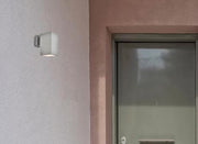 Raine 7.875" Rectangular Outdoor Wall Sconce in Silver