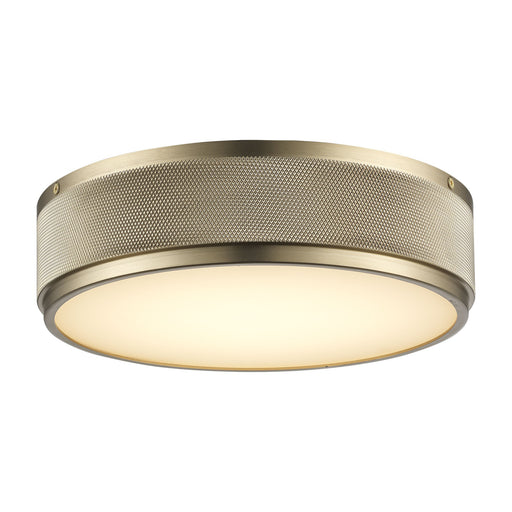 North 11" LED Flush Mount in Antique Gold