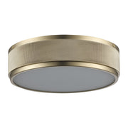 North 11" LED Flush Mount in Antique Gold