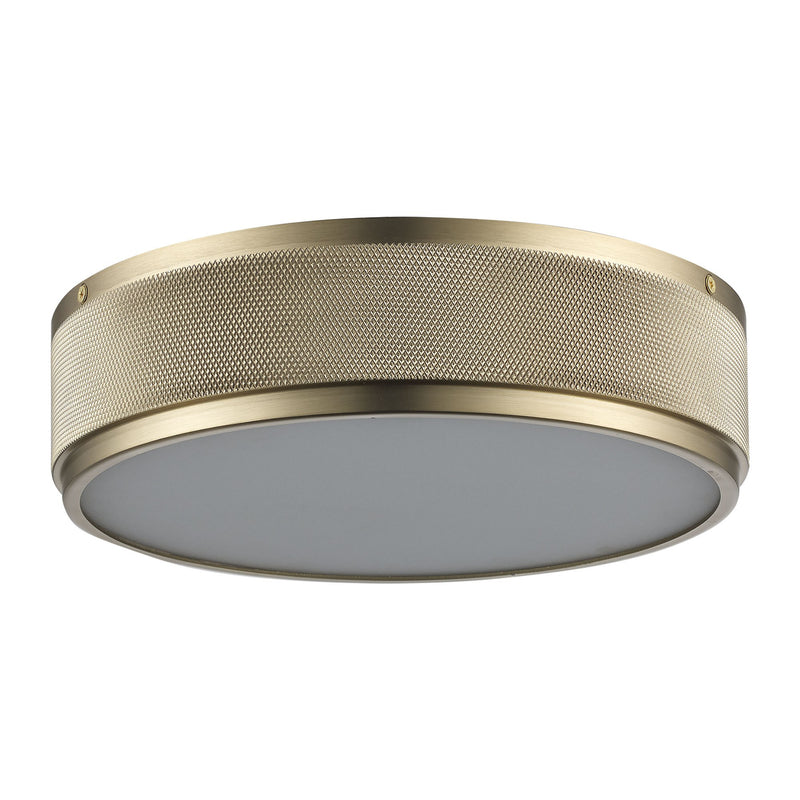 North 11" LED Flush Mount in Antique Gold
