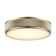 North 13" LED Flush Mount in Antique Gold