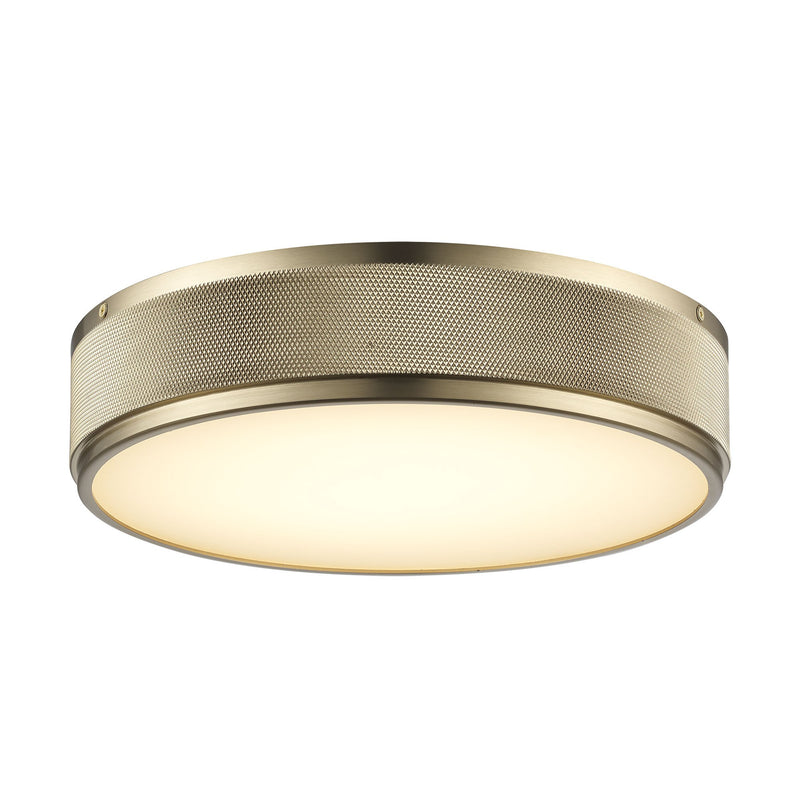 North 13" LED Flush Mount in Antique Gold