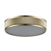 North 13" LED Flush Mount in Antique Gold