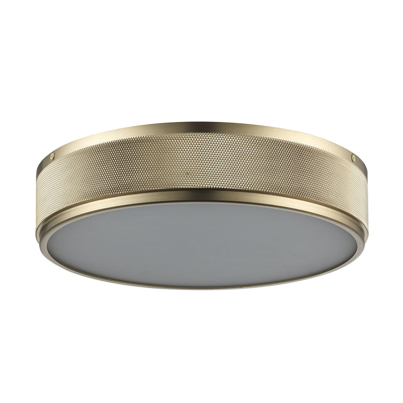 North 13" LED Flush Mount in Antique Gold