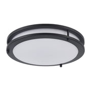 Tavian 12" LED Flush Mount in Black