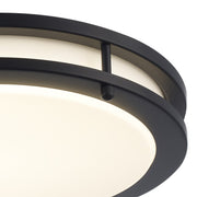 Tavian 12" LED Flush Mount in Black