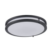 Tavian 16" LED Flush Mount in Black