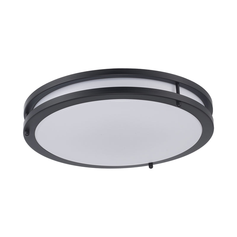 Tavian 16" LED Flush Mount in Black