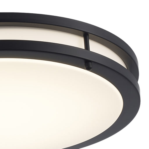 Tavian 16" LED Flush Mount in Black