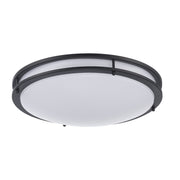 Tavian 18" LED Flush Mount in Black