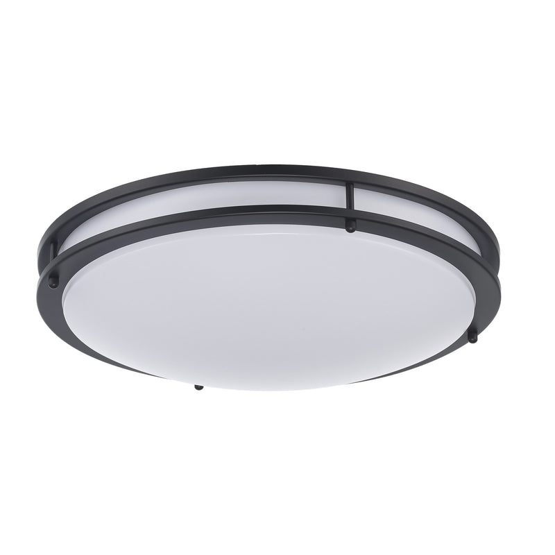 Tavian 18" LED Flush Mount in Black