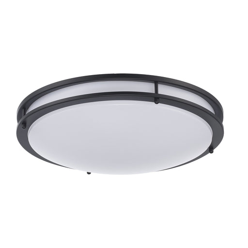 Tavian 18" LED Flush Mount in Black