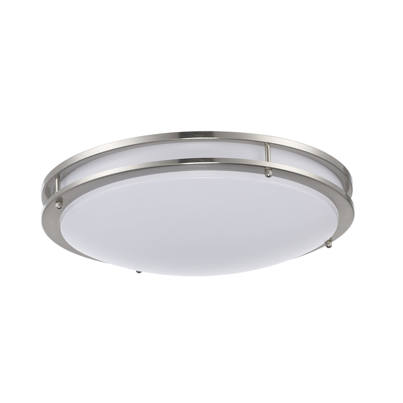 Tavian 18" LED Flush Mount in Brushed Nickel