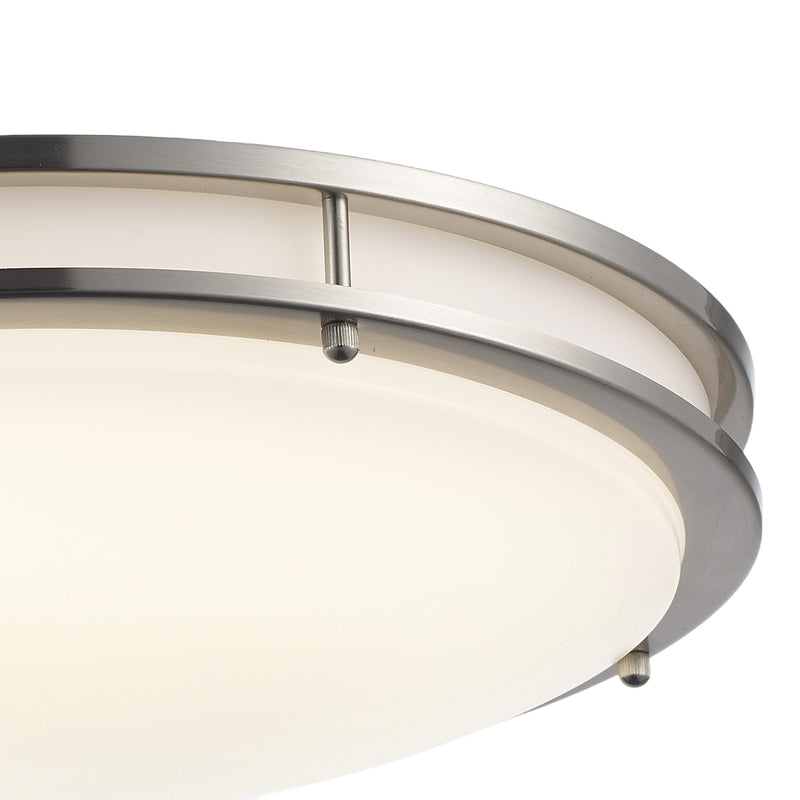 Tavian 18" LED Flush Mount in Brushed Nickel