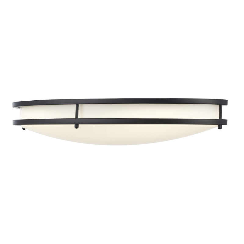 Tavian Saturn 24" LED Flush Mount in Black