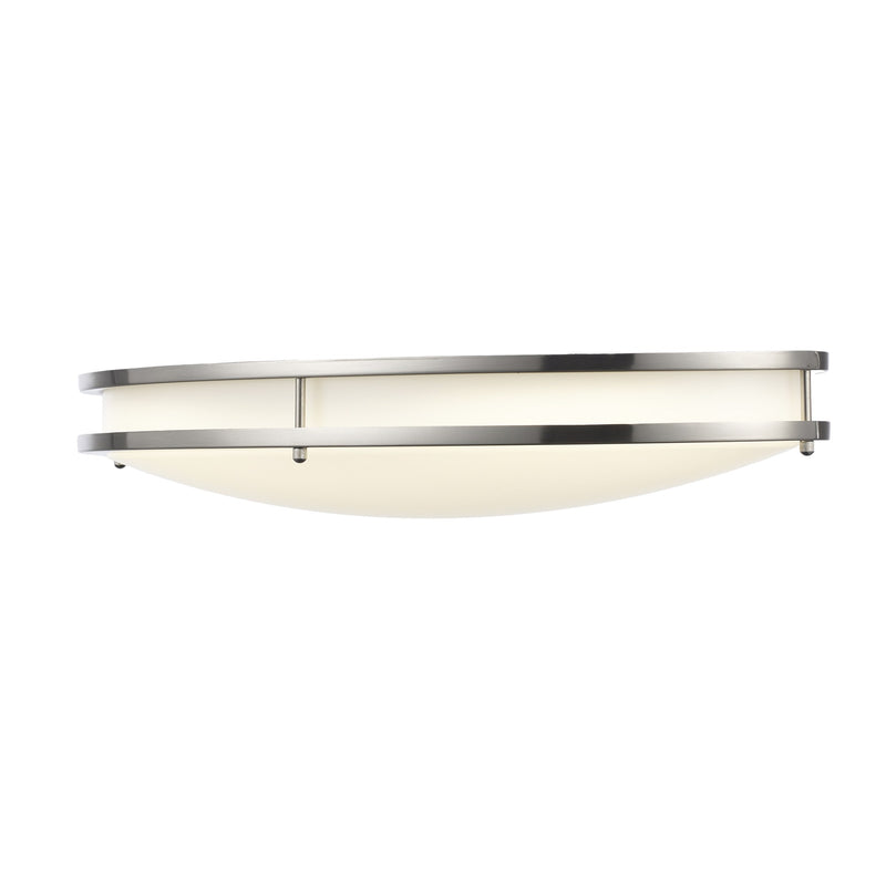 Tavian Saturn 24" LED Flush Mount in Brushed Nickel